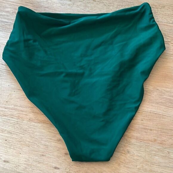 New Blooming Jelly green high cut swimsuit bottom bathing suit bottom size M - Picture 3 of 3